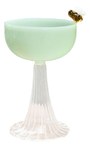 Vasos Para Beber Postre Copa Helado Base Transparente Verde