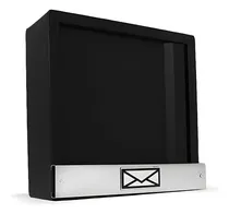 Comprar Caixa De Correio Grade Luxo Vertical Preta