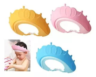 Gorra De Baño Lavado De Cabello Sombrero Bebe Niños Corona