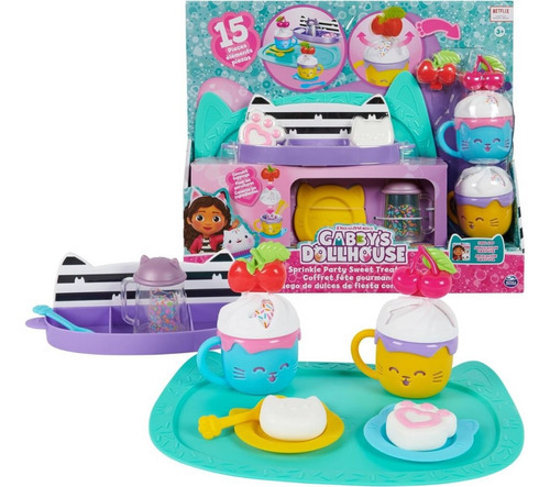 Gabby's Dollhouse Juego De Dulces De Fiesta Con Confeti