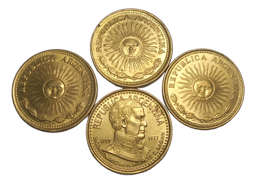 Argentina 10 Pesos 1976 - 1977 Y 1978 Mas La Conmem. Brown (Usado)