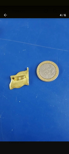 Imagen 6 de 6 de 60 X Piocha, Pin, Bandera Chilena Metálica, Botón, Chile