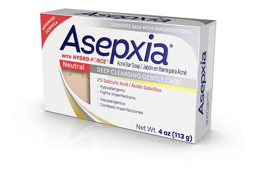 2 X Jabón Facial Hipoalergénico Con Ácido Salicílico 113g