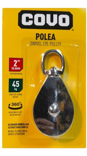 Polea 2 Pulgadas 45 A 90 Kg 