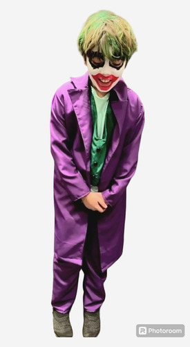 Disfraz Guasón Joker Niños C/pinta Pelo (no Cotillón)diseño 
