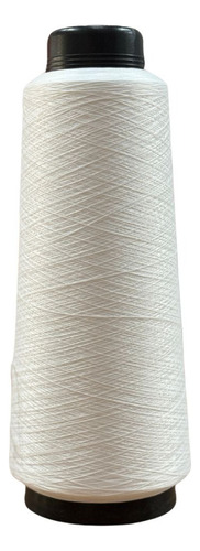 5 Fio Helanca Elastano 100%poliamida Cone 200gr Stick Bonfio Cor Branco