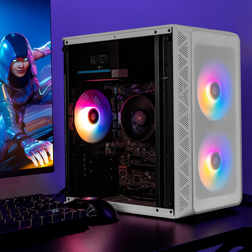 Xtreme Pc Gaming Amd Radeon Vega 7 Ryzen 5 5600gt 32gb Ssd 1tb Monitor 23.8 Wifi