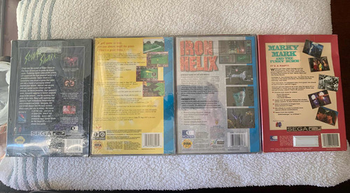 Lote 4 Jogos Lacrados Sega Cd