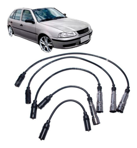 Juego Cable Bujia Para Volkswagen Gol G3 1.6 Bah 2000 2009