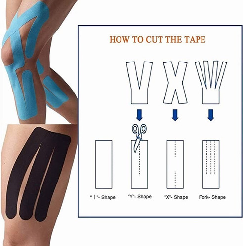 Imagen 3 de 7 de Cinta Kinesiologica Vendaje Neuromuscular Tape 5cmx5m