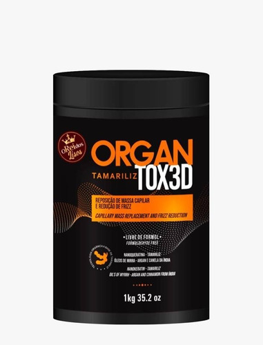 Organtox Tamariliz 3d Reduçao Volume E Frizz + Super