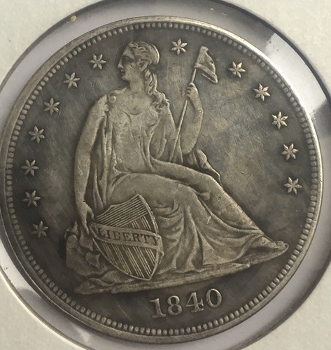 Moneda Un Dolar De Plata Liberty Seated (Usado)