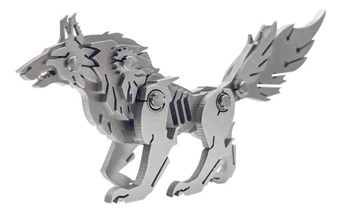 Kits De Modelos De Metal 3d Rompecabezas Mecánico De Lobo 3d