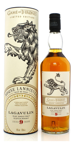 Whisky Lagavulin 9 Años Games Of Thrones 700ml En Estuche