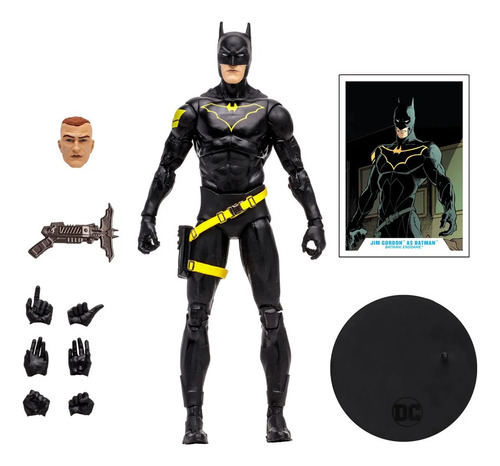 Figura De Accion Mcfarlane Dc Batman Jim Gordon Como Batman