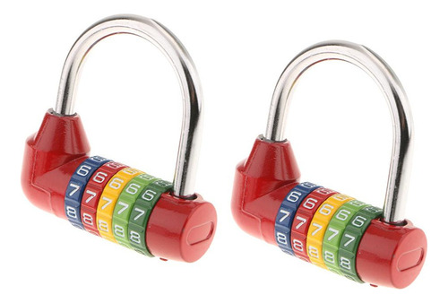 J 2x Candados For Equipaje De Combinación De 5 Dígitos Para