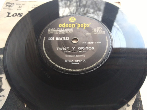 Los Beatles - Twist Y Gritos Simple 7 (Usado)