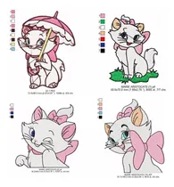 Comprar Matrizes Bordados Gatinha Marie Disney Gata Computadorizado