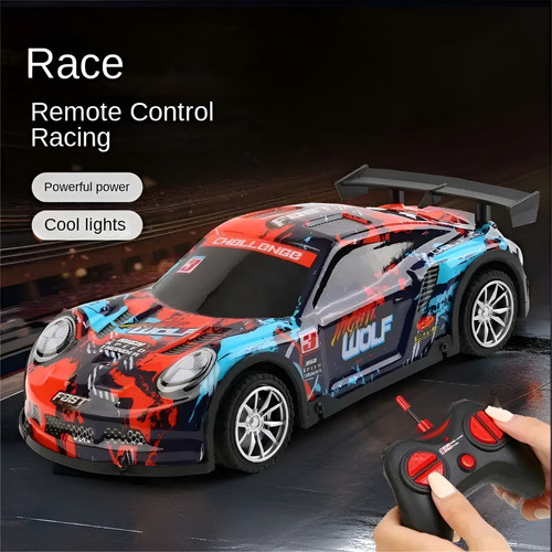 Carro A Control Remoto Recargable Luces Led Alta Velocidad
