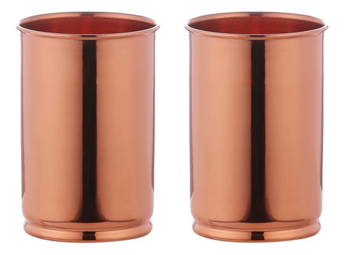 Pure Copper (99.74percent) Tumbler Set Of 2 Traveller's C...