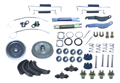 Kit Tambores Frenos + Balatas Y Repuesto Freno Trasero Vocho