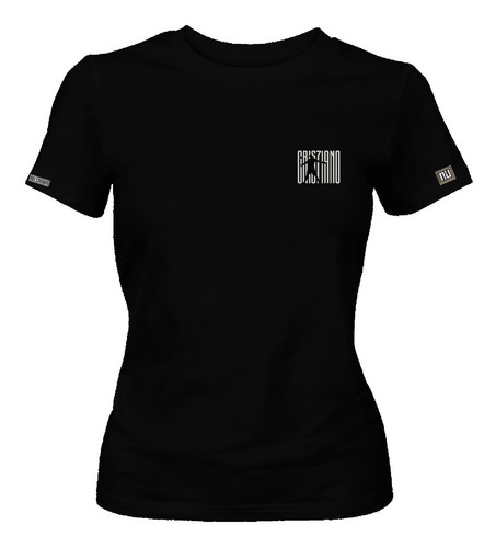 Camiseta Cristiano Ronaldo Logo Dama Mujer Phd