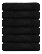 Comprar Toalla De Baño Negra De 24x48 Paquete De 6, Juego De T...