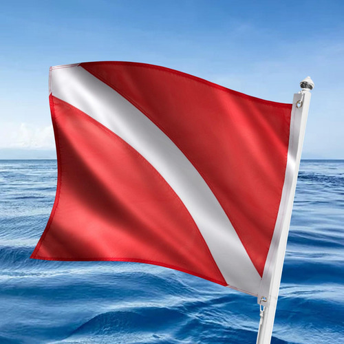 Bandeira De Mergulho Internacional 20 Polegadas X 24