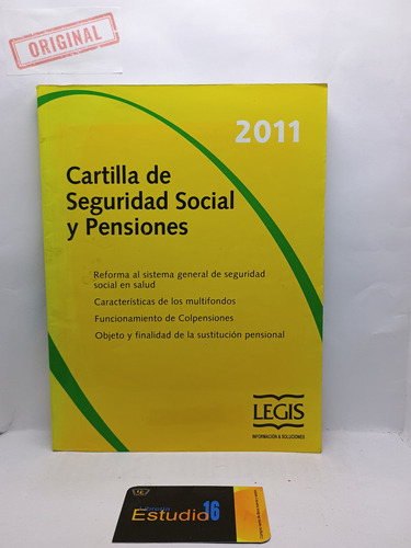 Cartilla De Seguridad Social Y Pensiones