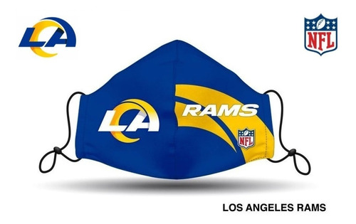 Facemask Nfl Rams Los Angeles  Edicion Limitada