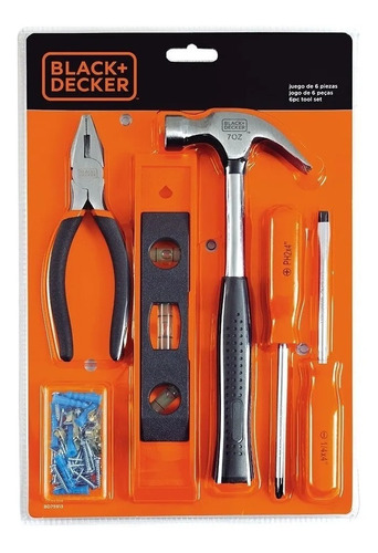 Kit De Ferramentas 6 Peças - Diversos Black+decker Bd75913