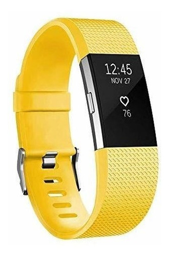 Malla Large Para Fitbit Charge 2 Limon Amarillo -7l8rtgh3