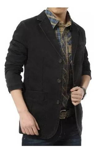 Blazer De Algodón Moderno E Informal Para Hombre