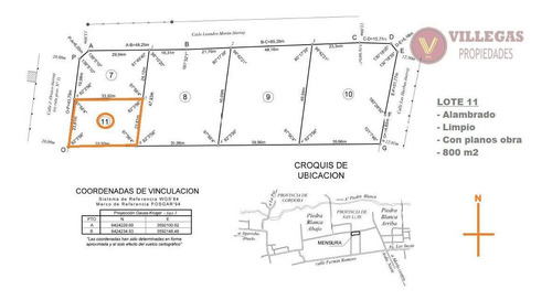 Imagen 2 de 5 de Terreno 800 M2 Venta Jesús Orozco 270 Piedra Blanca Abajo Merlo San Luis