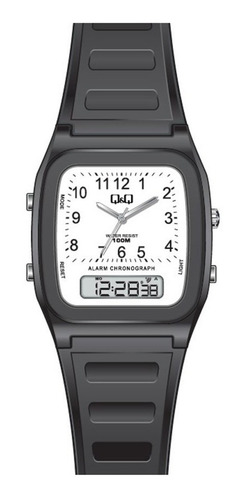 Reloj Q&q By Citizen Ana-digi 100m Alarma Crono Para Hombre