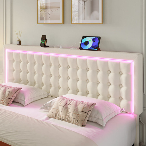 Base De Cama Matrimonial C/puerto Usb & 2 Cajones Gamapache