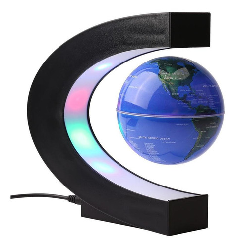 3 Polegada Colorido Led Mapa Globo Magnético Com Base Forma