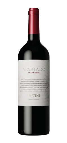 Vino Rutini Apartado Gran Malbec 2010 X 750 Ml