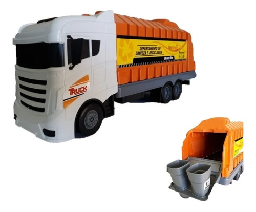 Coletor Caminhao Truck  Lixo Limpeza Brinquedo - Orange Toys