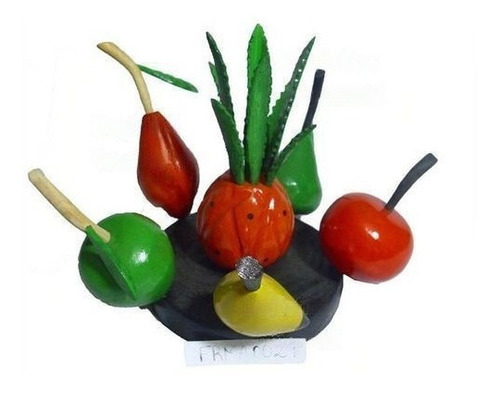 Frutas Madera Artesanal 6 Fruticas Decorar Hogar