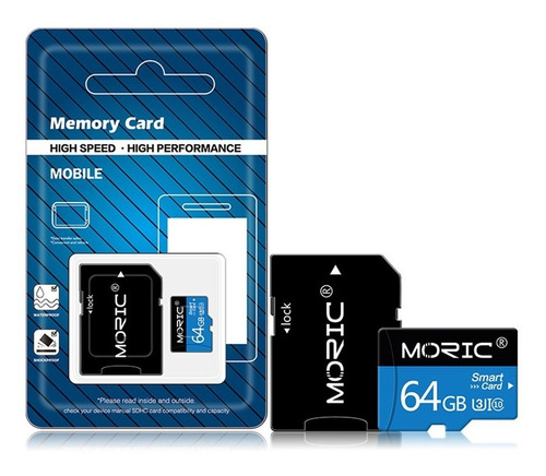 Memoria Micro Sd 64gb Clase 10 + Adaptador Sd