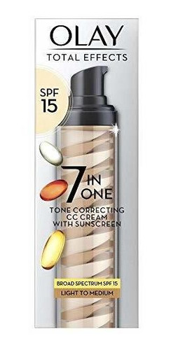 Olay Total Effects Tono Corrección Cc Cream Spf 15, 1,7 Fl O