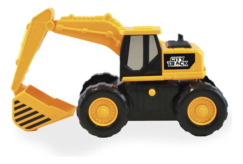 City Track De Excavadora Y Topadora Con Sonido Color Amarillo