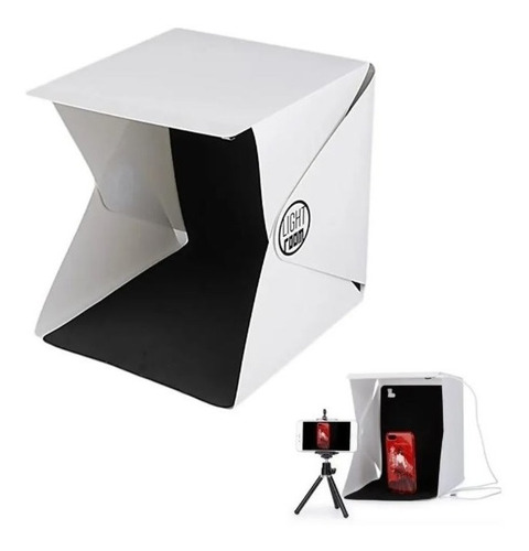 Imagen 1 de 5 de Caja Para Fotografia Luz Led Light Box Foto Productos 24cm