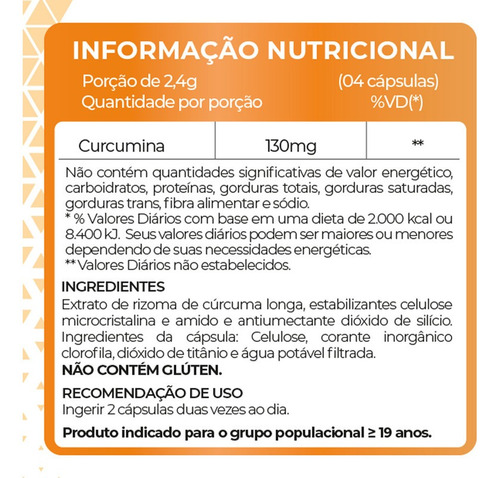 Imagem 4 de 4 de Cúrcuma Longa Açafrão Da Terra 600mg 120cps Fitoprime