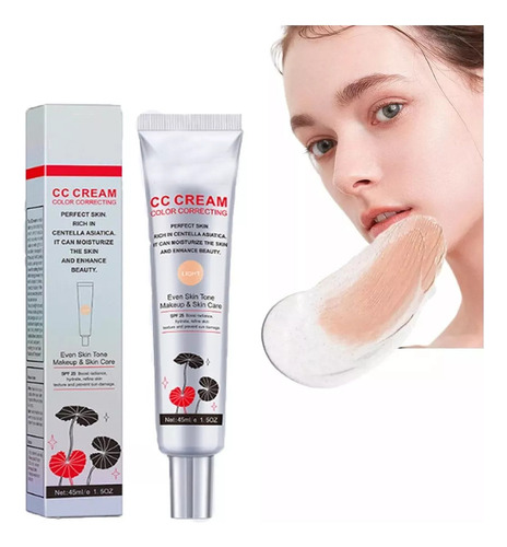 Crema Cc Coreana Que Cambia De Color, Crema Cc 2 En 1