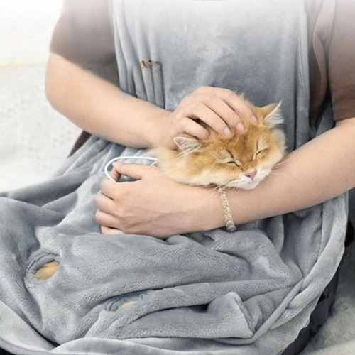 Delantal Para Gatos Con Cuerda Ajustable Lavable, Saco De