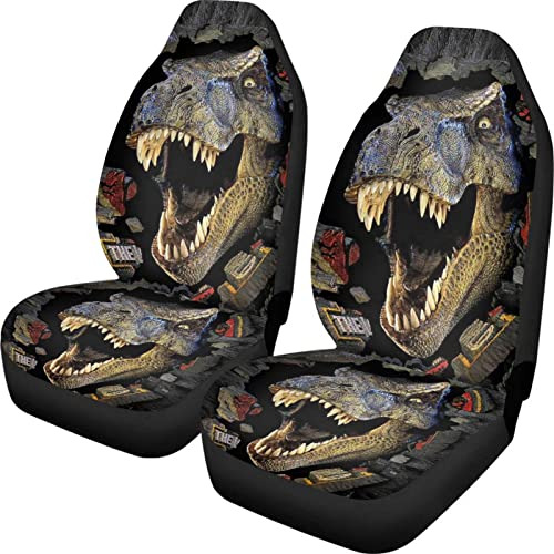 Comprarbai 3d Print Dinosaurio Car Seat Covers Front Seats S