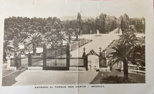 Antigua Postal De Mendoza Parque (ff160