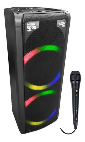 Caixa De Som Bluetooth Pulse Sp504- 600w Rms C/ 01 Microfone